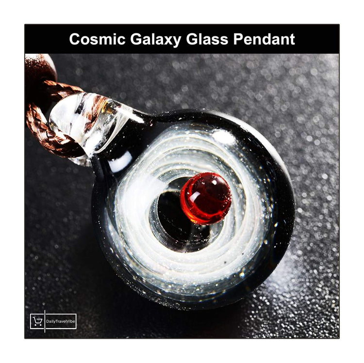 Cosmic Galaxy Glass Pendant