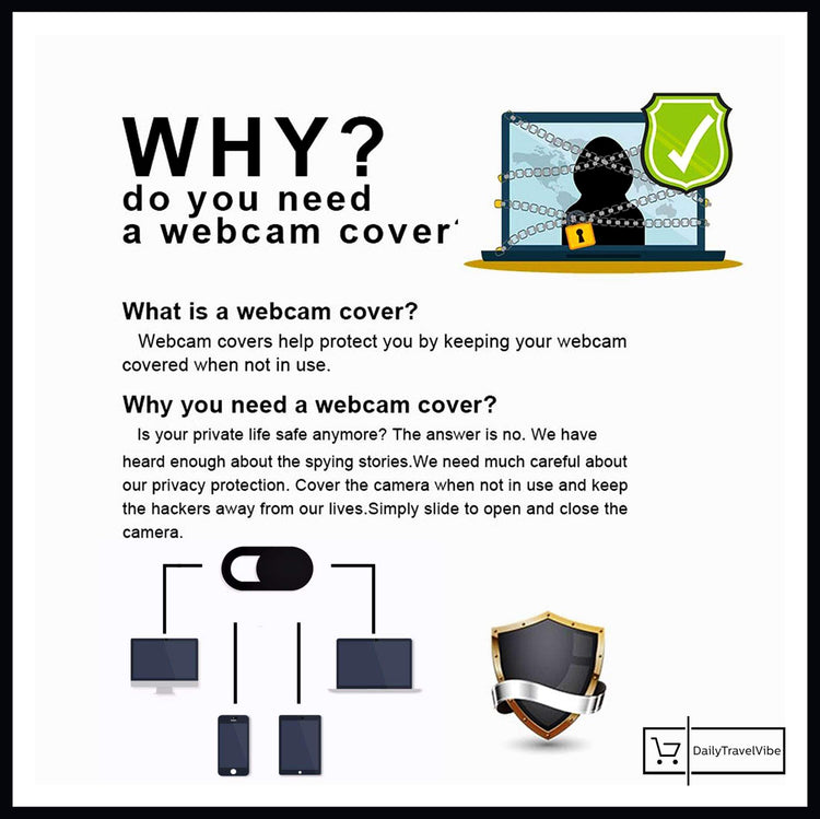 WebCam Cover Shutter (6 Packs/Set)