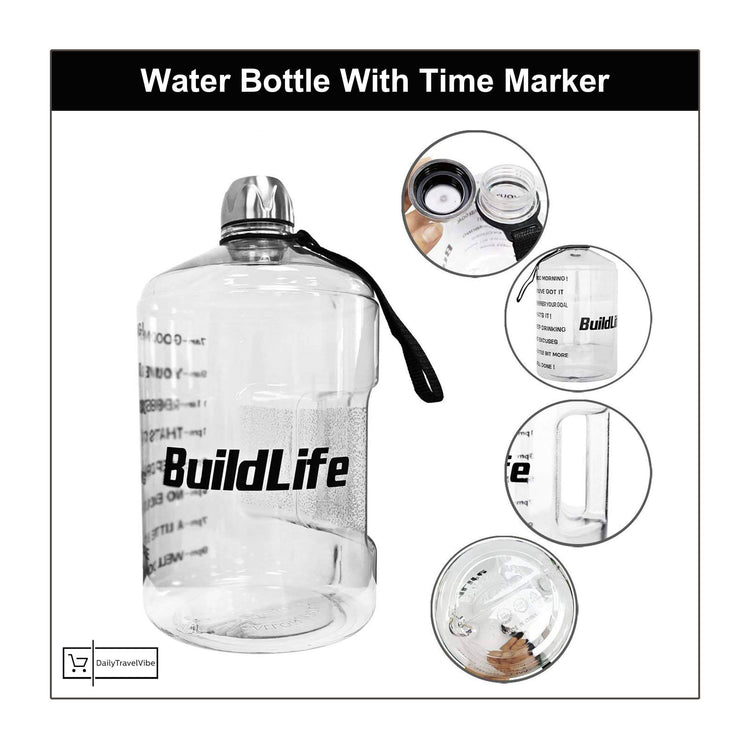 Water Bottle With Time Marker