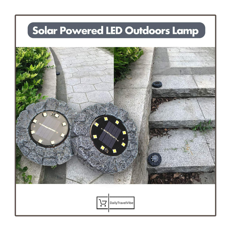 Solar Powered LED Outdoors Lamp