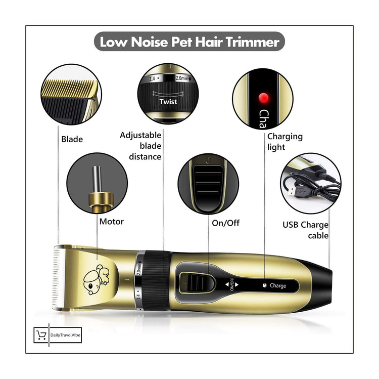 Low Noise Pet Hair Trimmer