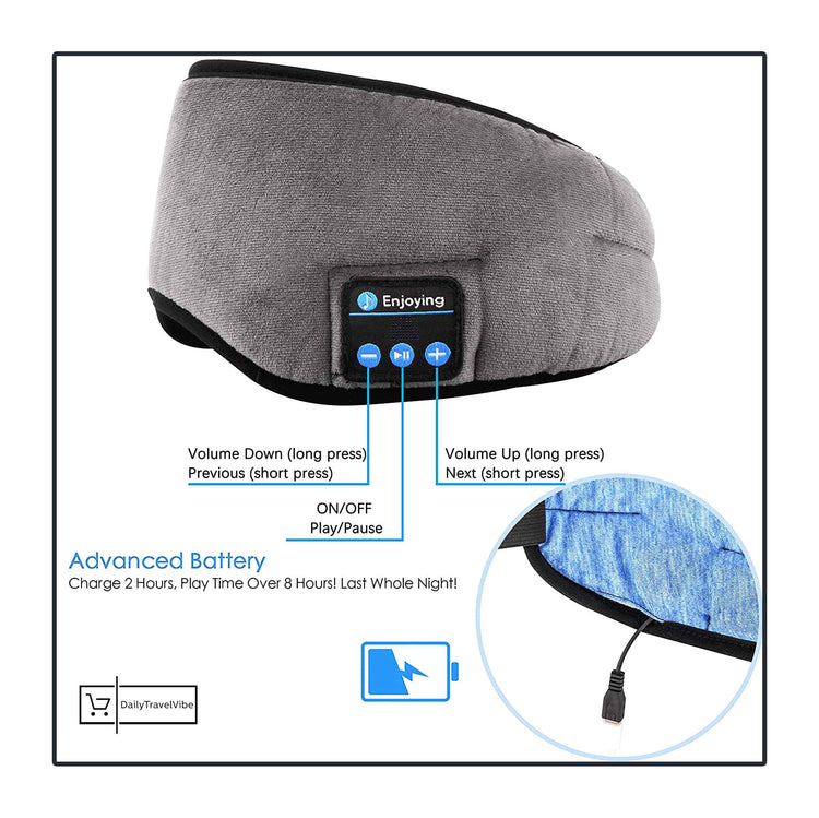 Bluetooth Sleeping Eye Mask Headset