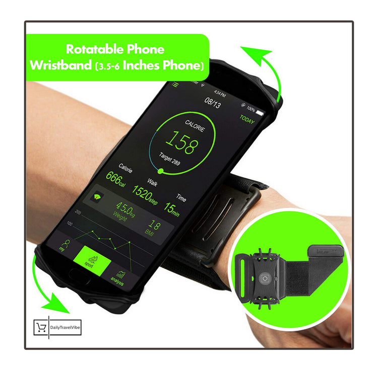 Rotatable Phone Wristband (3.5-6 Inches Phone)