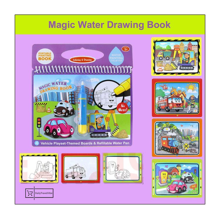 Magic Water Drawing Book