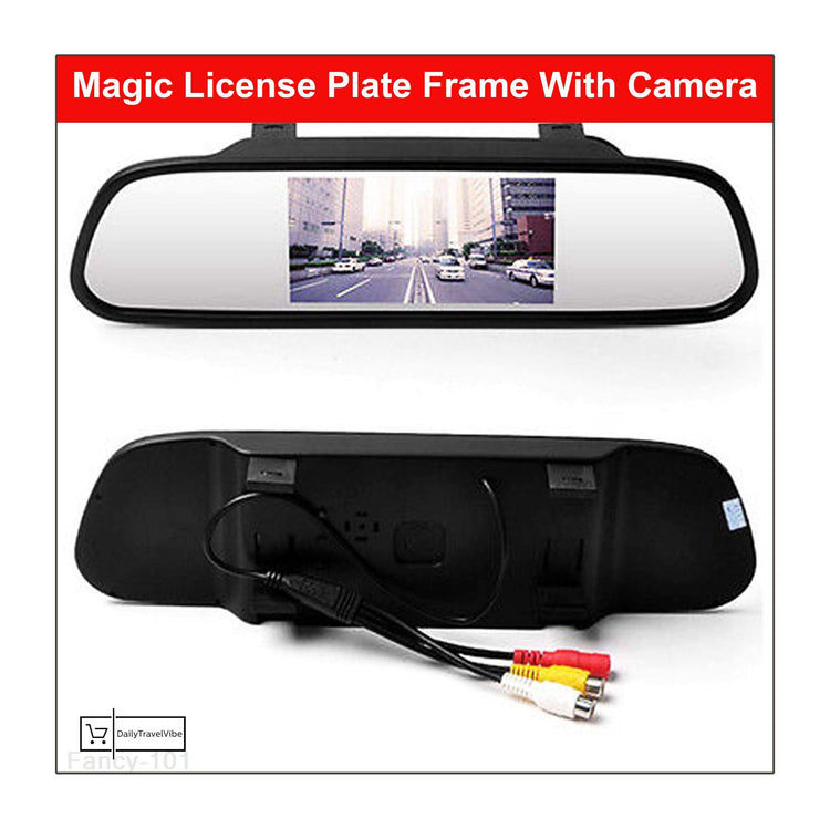 Magic License Plate Frame With Camera