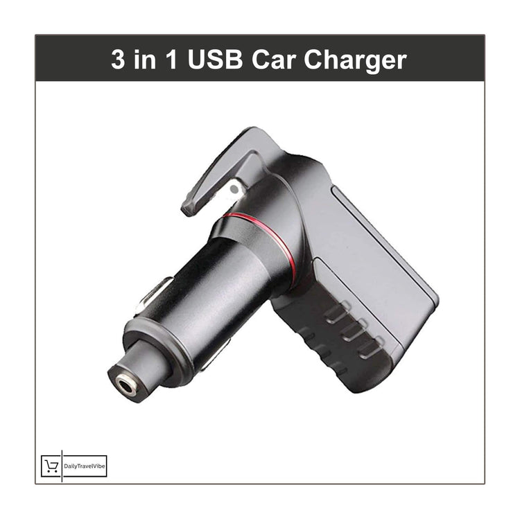 3 in 1 USB Car Charger