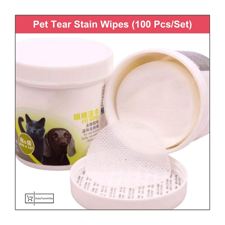 Pet Tear Stain Wipes (100 Pcs/Set)