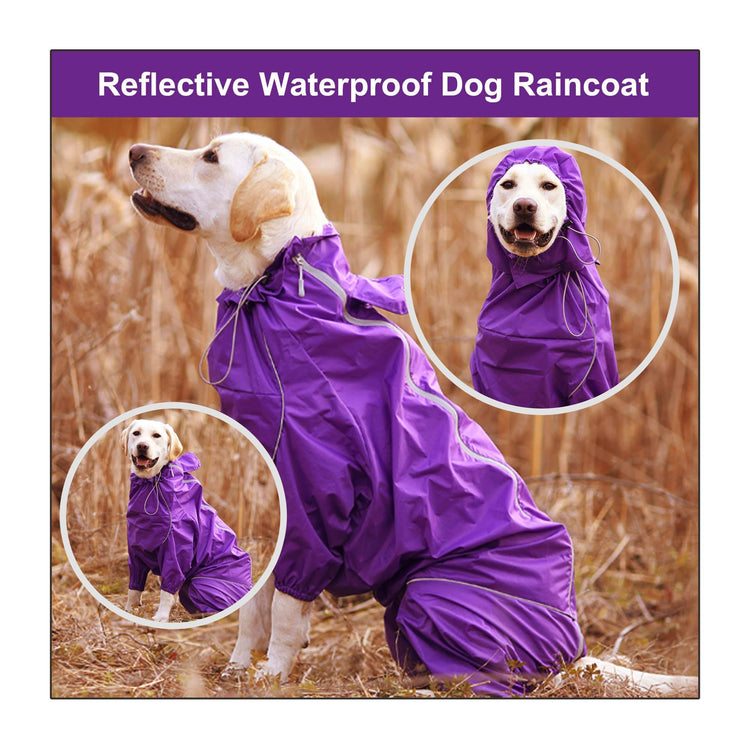 Reflective Waterproof Dog Raincoat