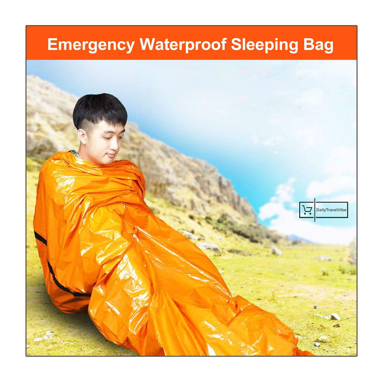 1x Emergency Waterproof Sleeping Bag