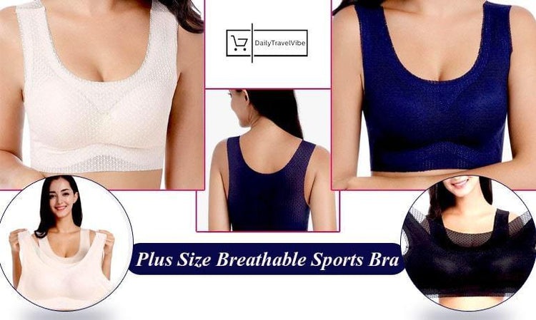 Plus Size Breathable Sports Bra