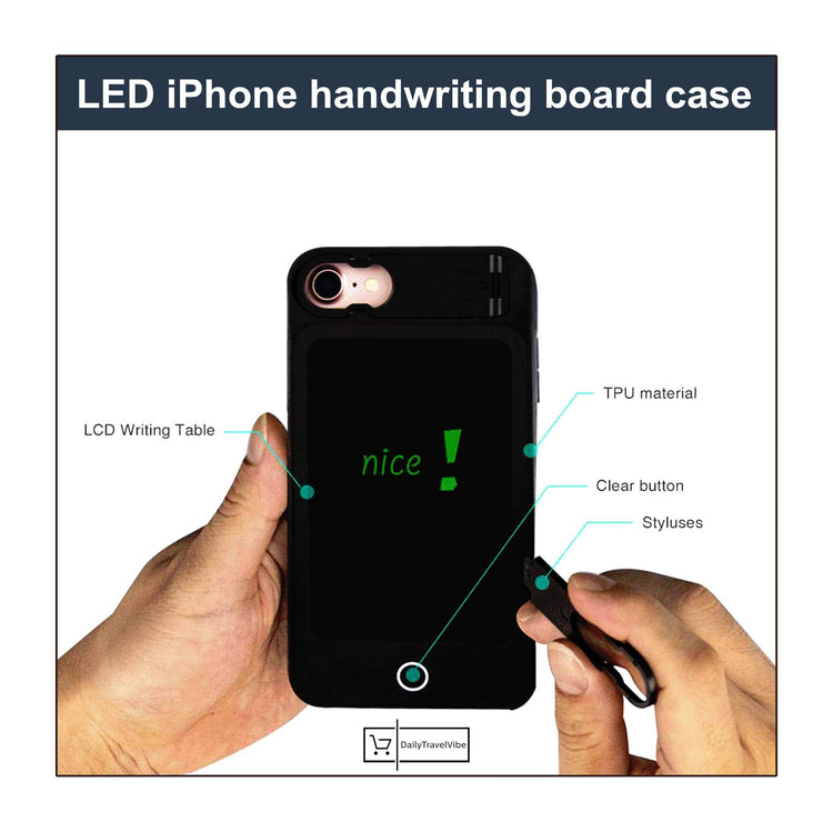 LED iPhone Handwriting Board Case