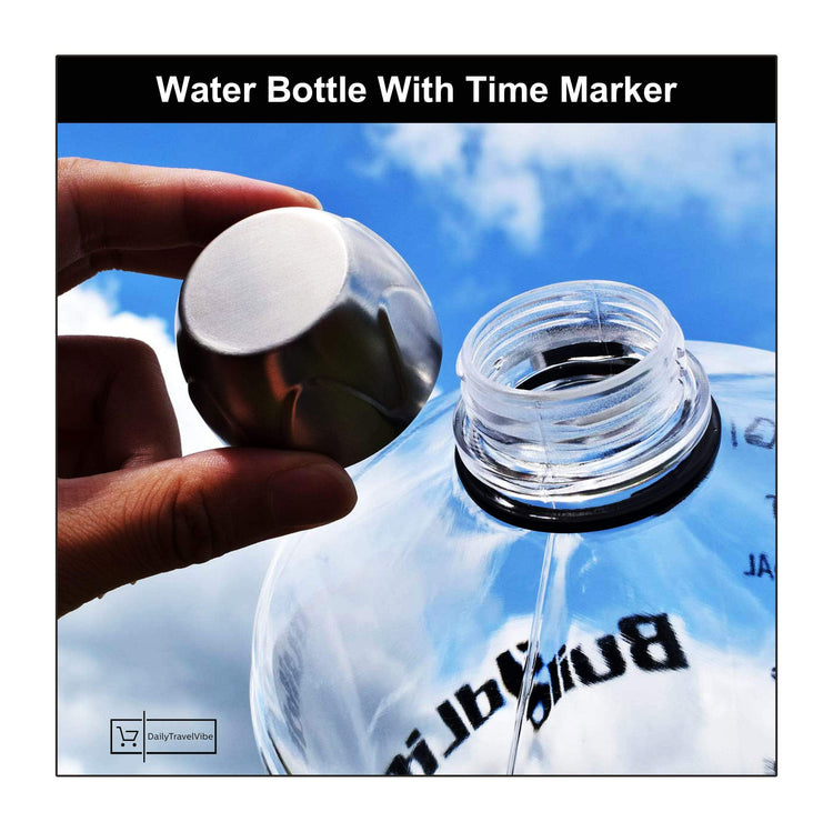 Water Bottle With Time Marker