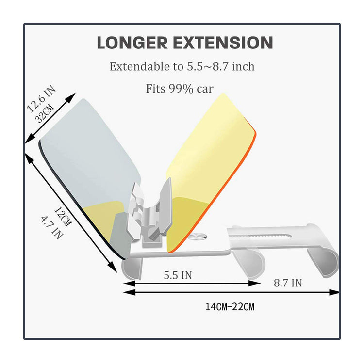 Universal Day and Night Anti-Glare Visor (2 in 1)