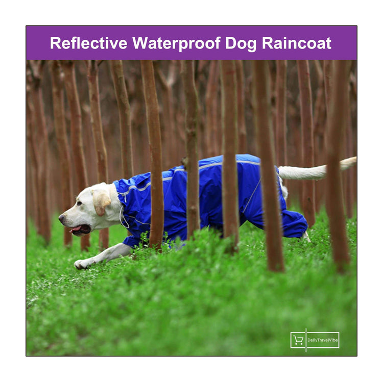 Reflective Waterproof Dog Raincoat