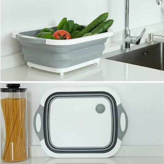 Collapsible Multi-Purpose Basket Waterlogged Basket Cutting Board