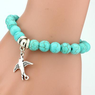 Love Turquoise Charm Bracelets