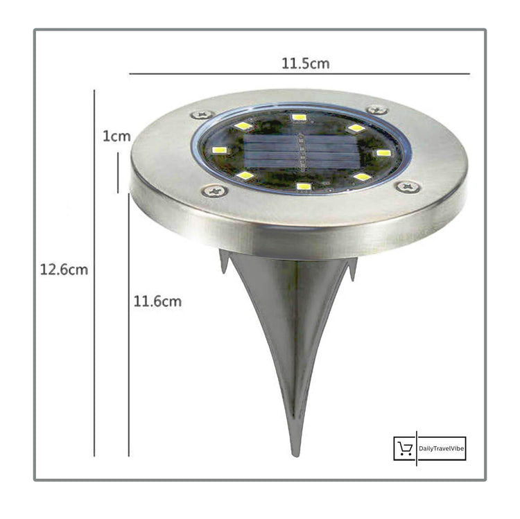 Solar Powered Floor Path LED Light