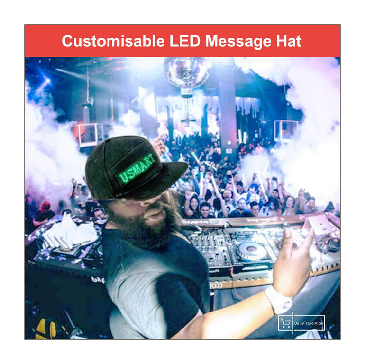 Customisable LED Message Hat