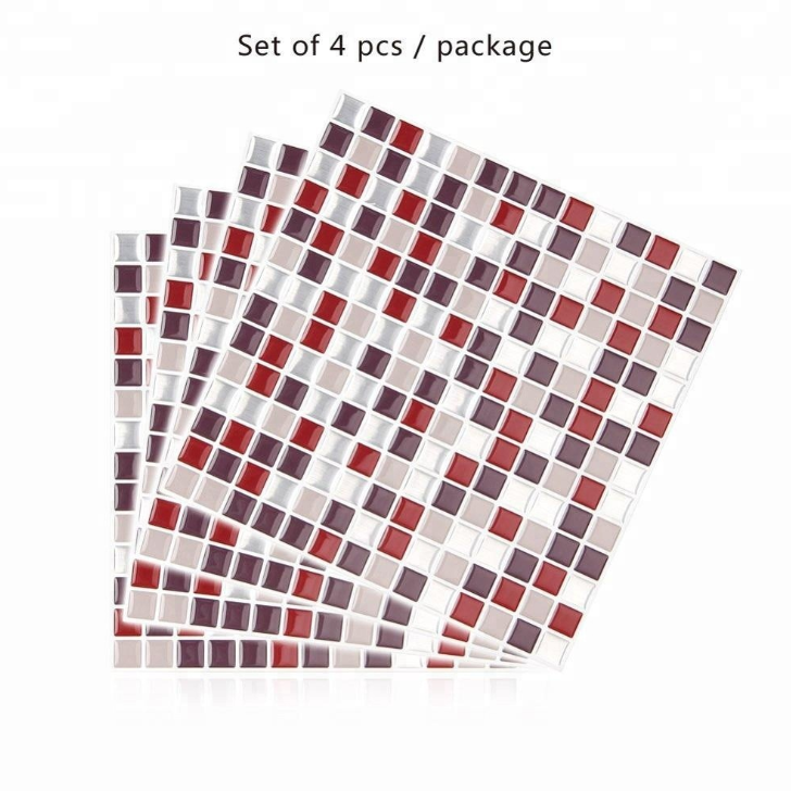 Hot Sale! 3D Mosaic Tile Self-adhesive Stickers(4 PCS)