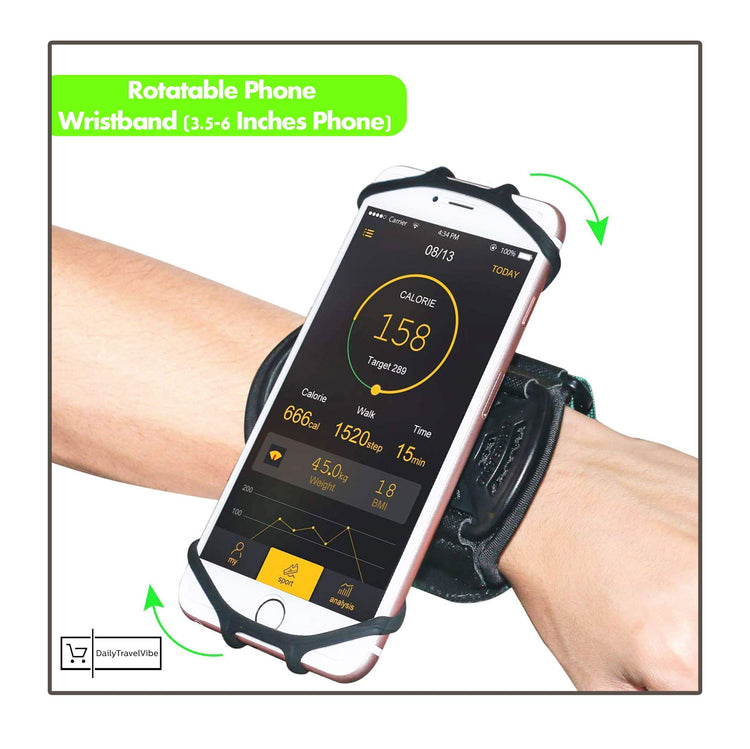 Rotatable Phone Wristband (3.5-6 Inches Phone)