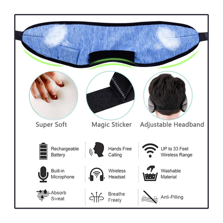 Bluetooth Sleeping Eye Mask Headset