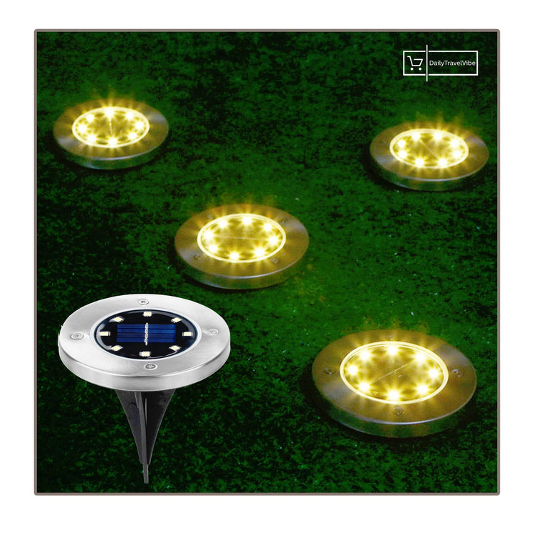 Solar Powered Floor Path LED Light