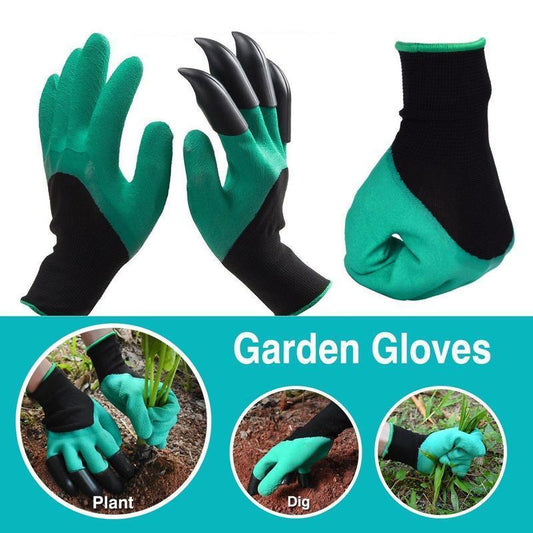 Garden Genie Gloves with Claws on Right Hand