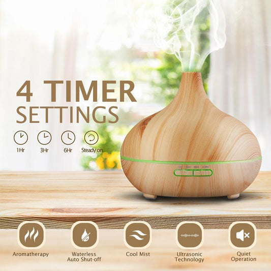 Ultrasonic Wood Grain Aromatherapy Machine