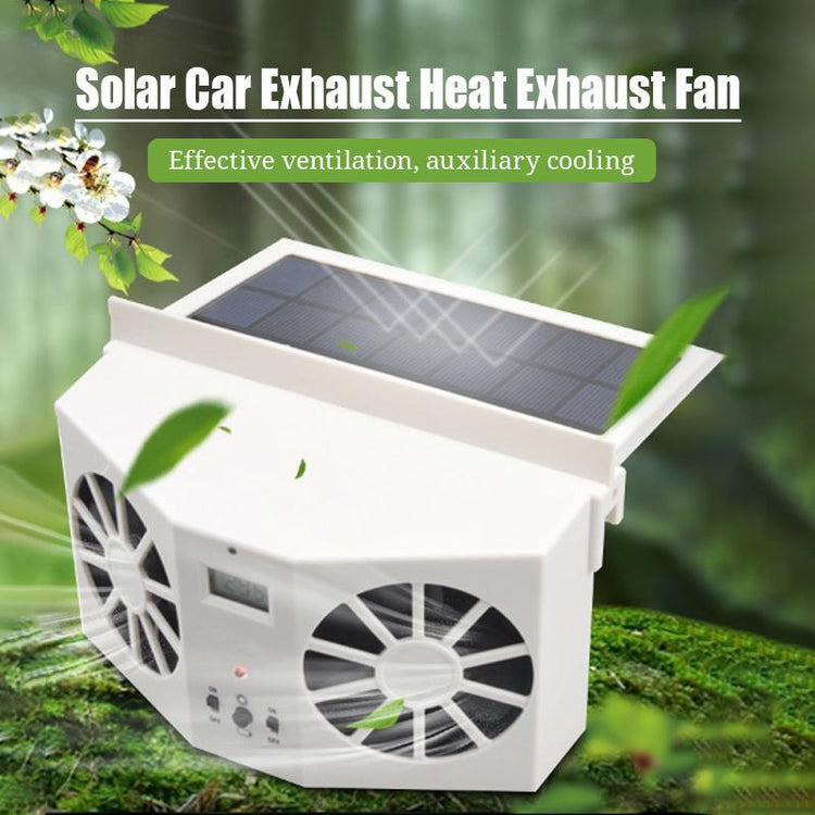 New Solar Car Exhaust Heat Exhaust Fan