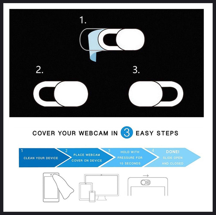 WebCam Cover Shutter (6 Packs/Set)