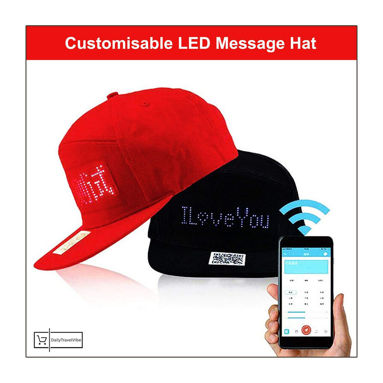 Customisable LED Message Hat