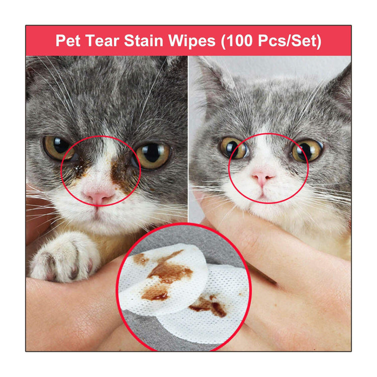 Pet Tear Stain Wipes (100 Pcs/Set)