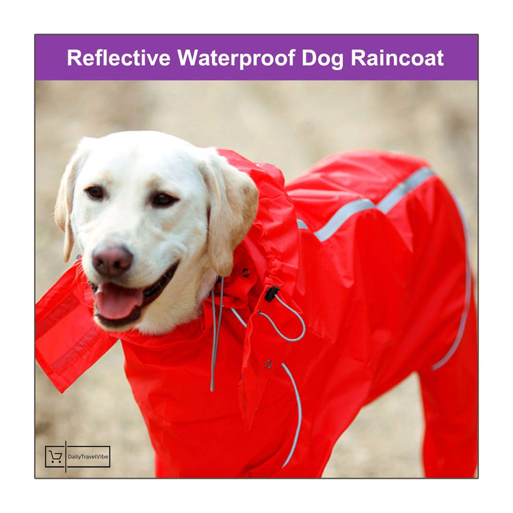 Reflective Waterproof Dog Raincoat