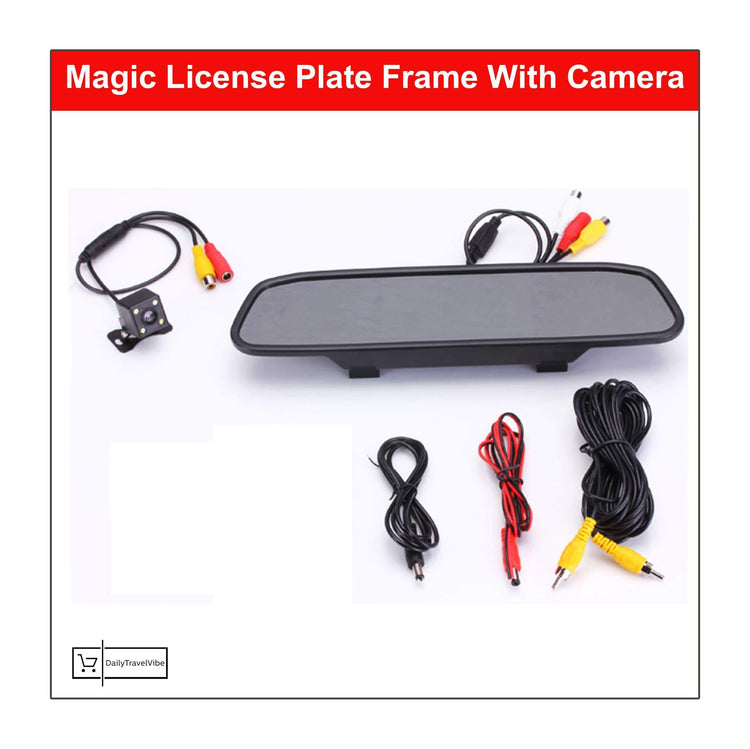 Magic License Plate Frame With Camera