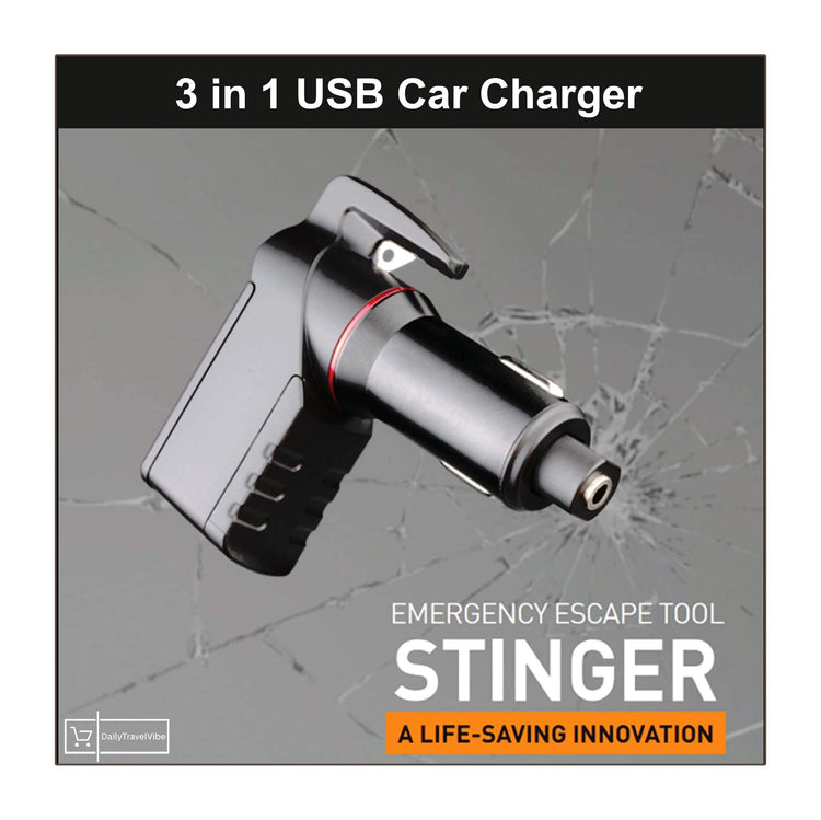 3 in 1 USB Car Charger