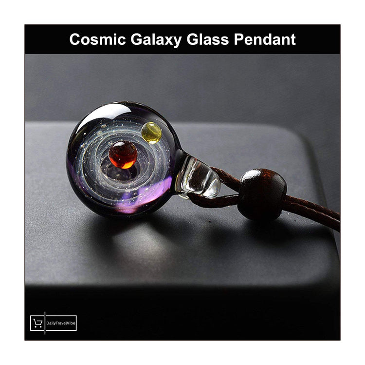 Cosmic Galaxy Glass Pendant