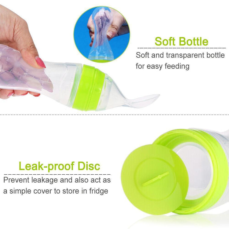 Baby Feeding Bottle + Spoon