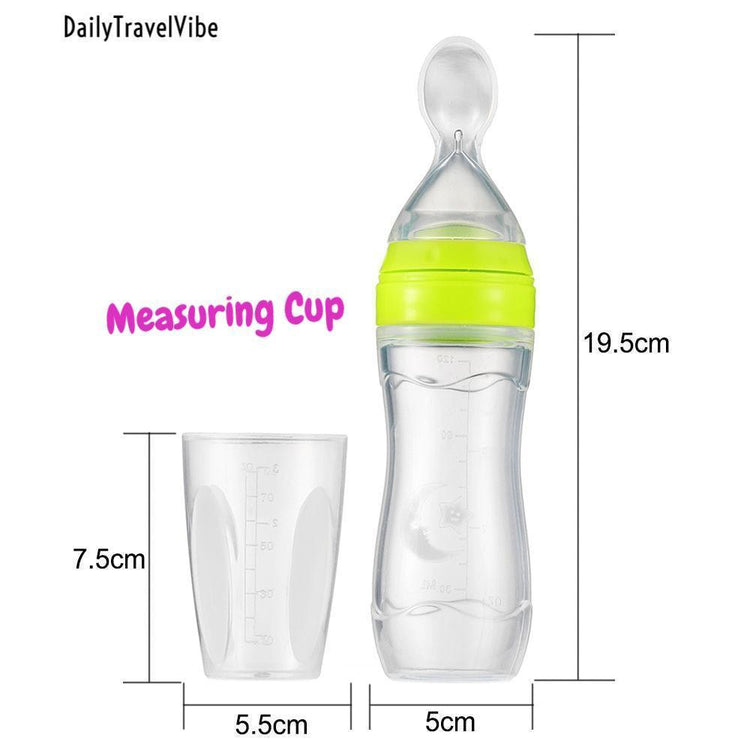 Baby Feeding Bottle + Spoon