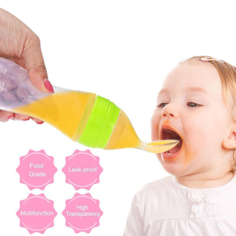 Baby Feeding Bottle + Spoon