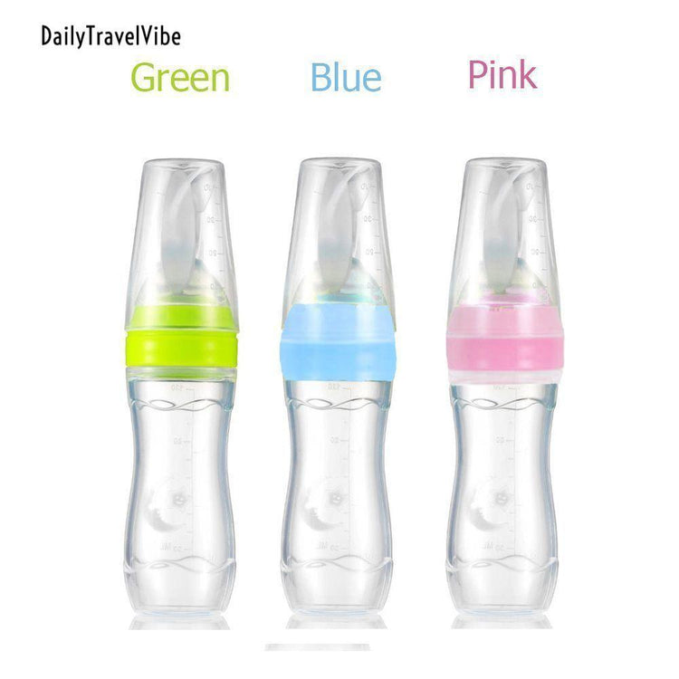 Baby Feeding Bottle + Spoon