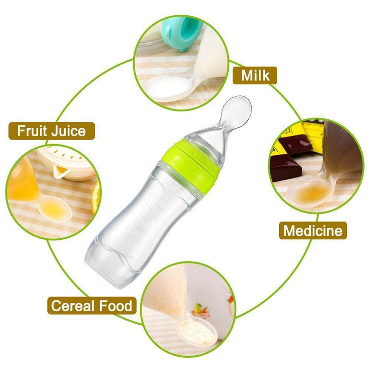 Baby Feeding Bottle + Spoon