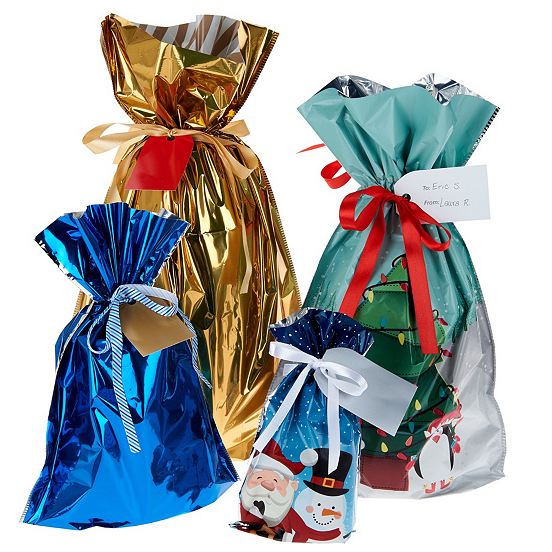 Drawstring Christmas Gift Bags(15 Sets)