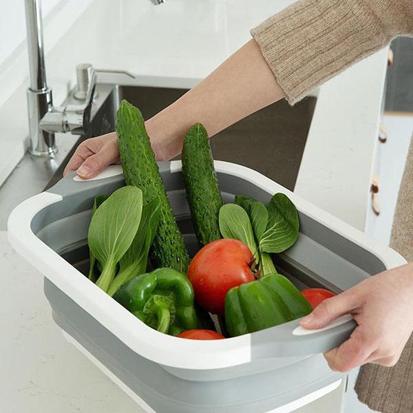 Collapsible Multi-Purpose Basket Waterlogged Basket Cutting Board