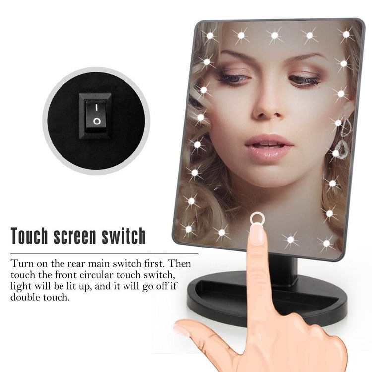 Makeup Touch Screen Mirror (With Led Lights)