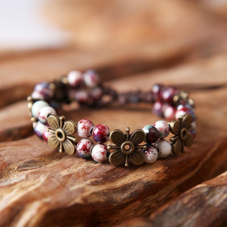 Handmade Retro Ceramics Beads Bracelets