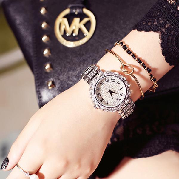 Women Fashion Waterproof Rhinestone Watch