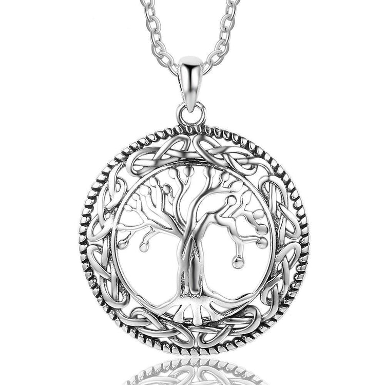 Celtic Dome Tree of Life Sterling Silver Pendant Necklaces