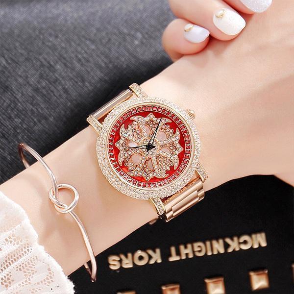 Women Waterproof Fashion Diamond Quartz Watch