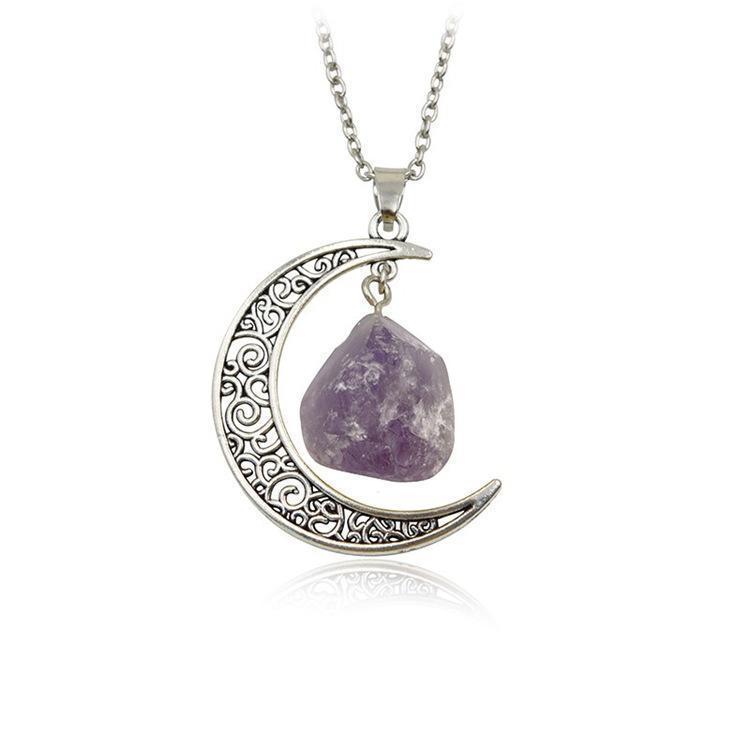 Moon Amethyst Necklaces