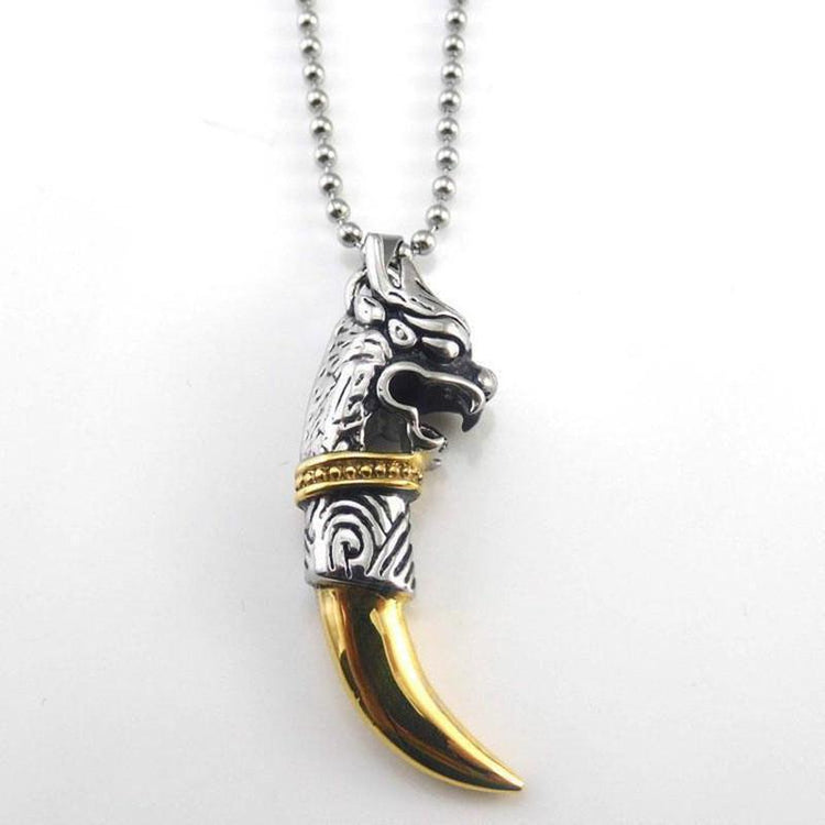 Gallant Dragon Titanium Pendant Necklaces